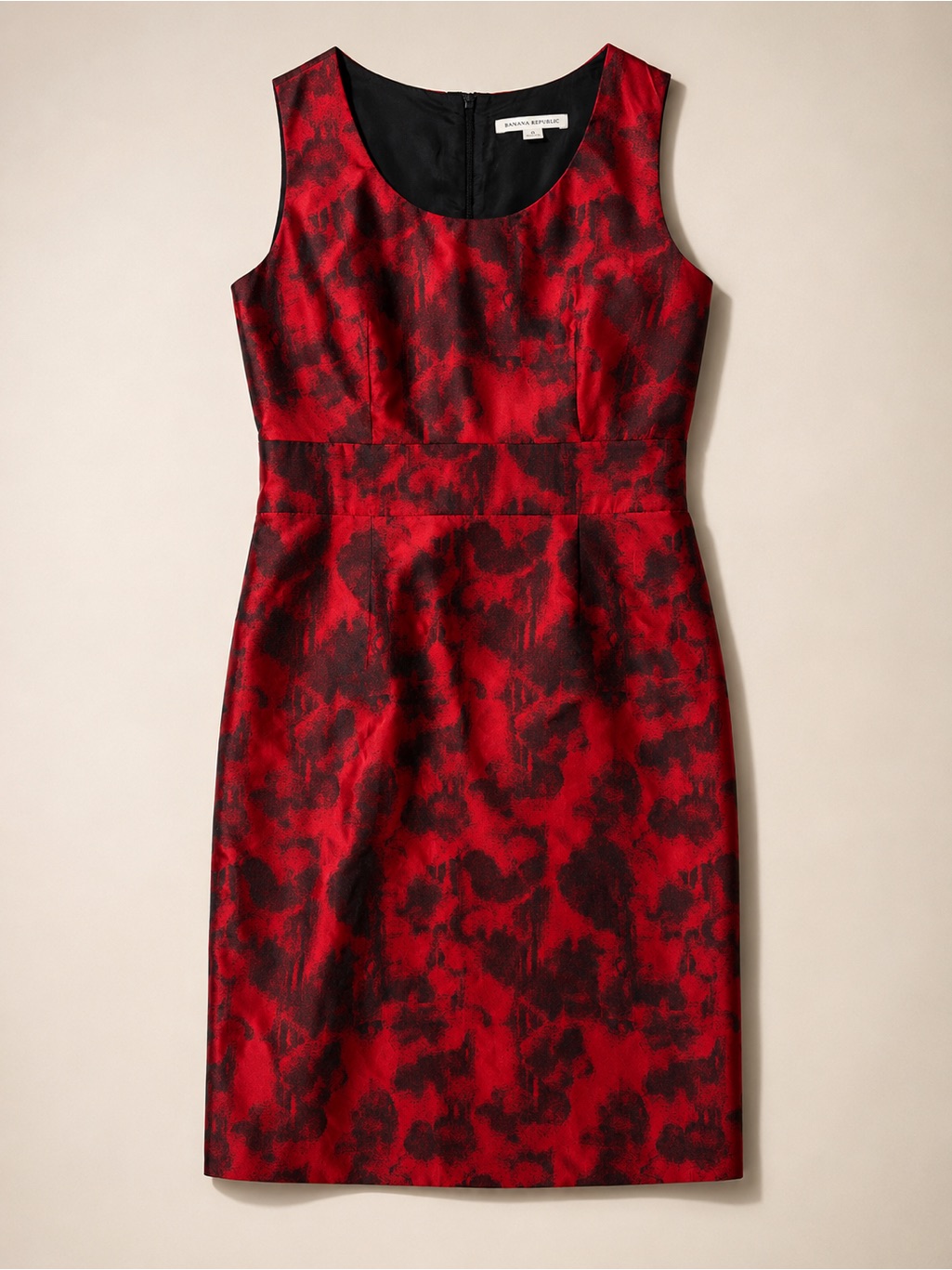 *Nwot* Banana Republic Sheath Dress | Red & Black Floral | Size 6